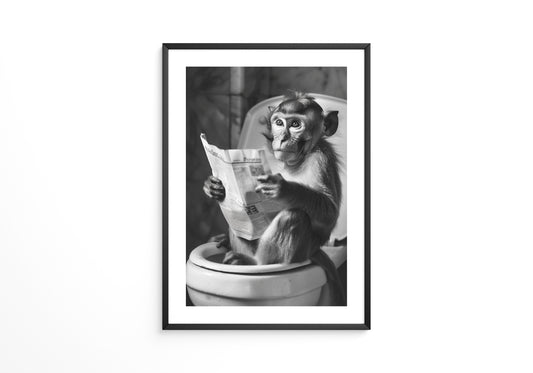 Affe Zeitung Toilettenszene