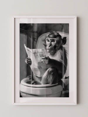 Affe Zeitung Toilettenszene