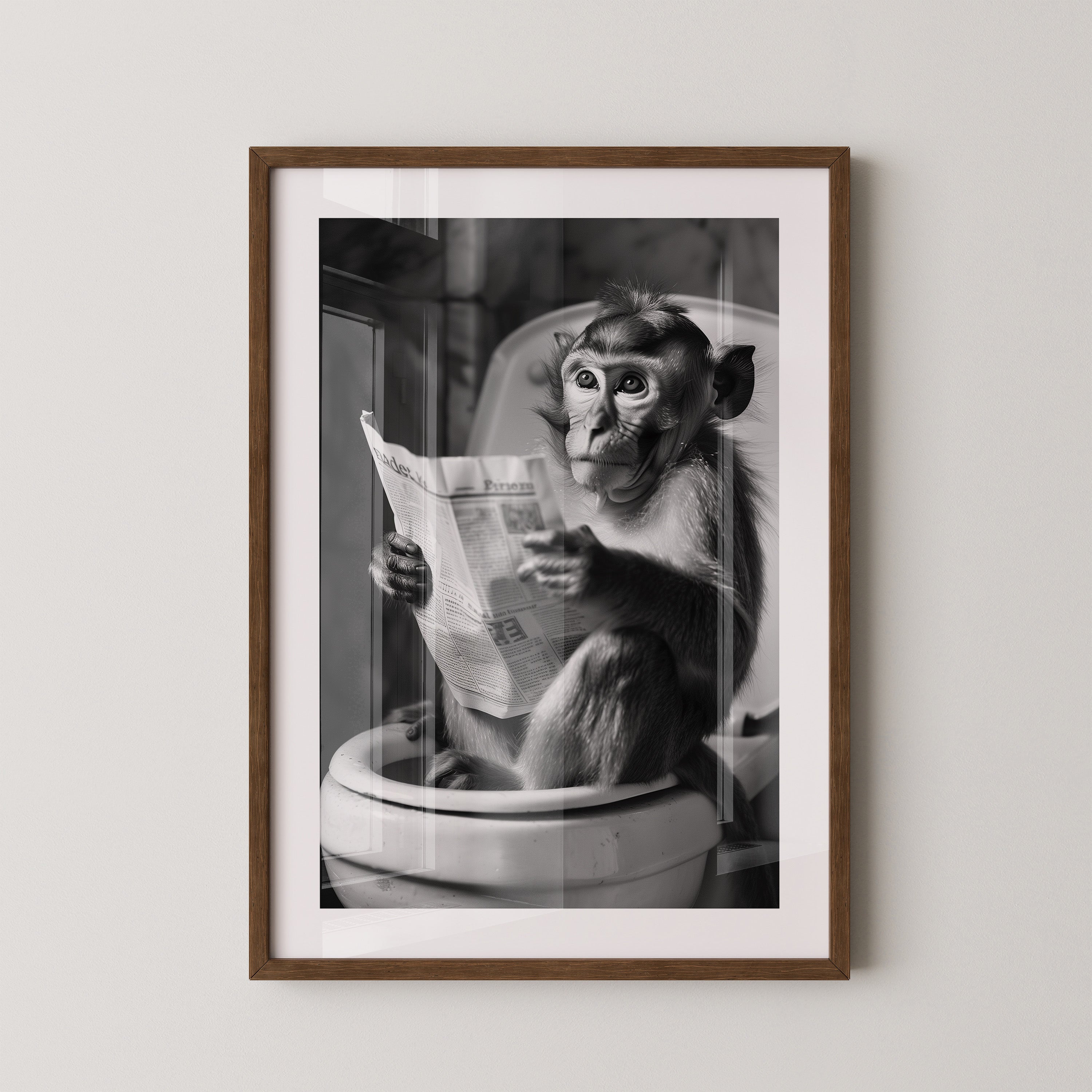 Affe Zeitung Toilettenszene