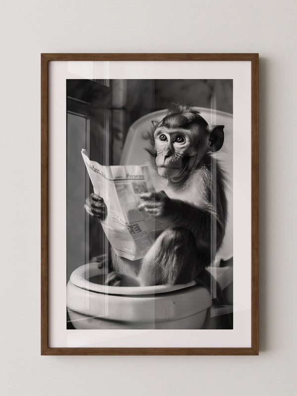 Affe Zeitung Toilettenszene
