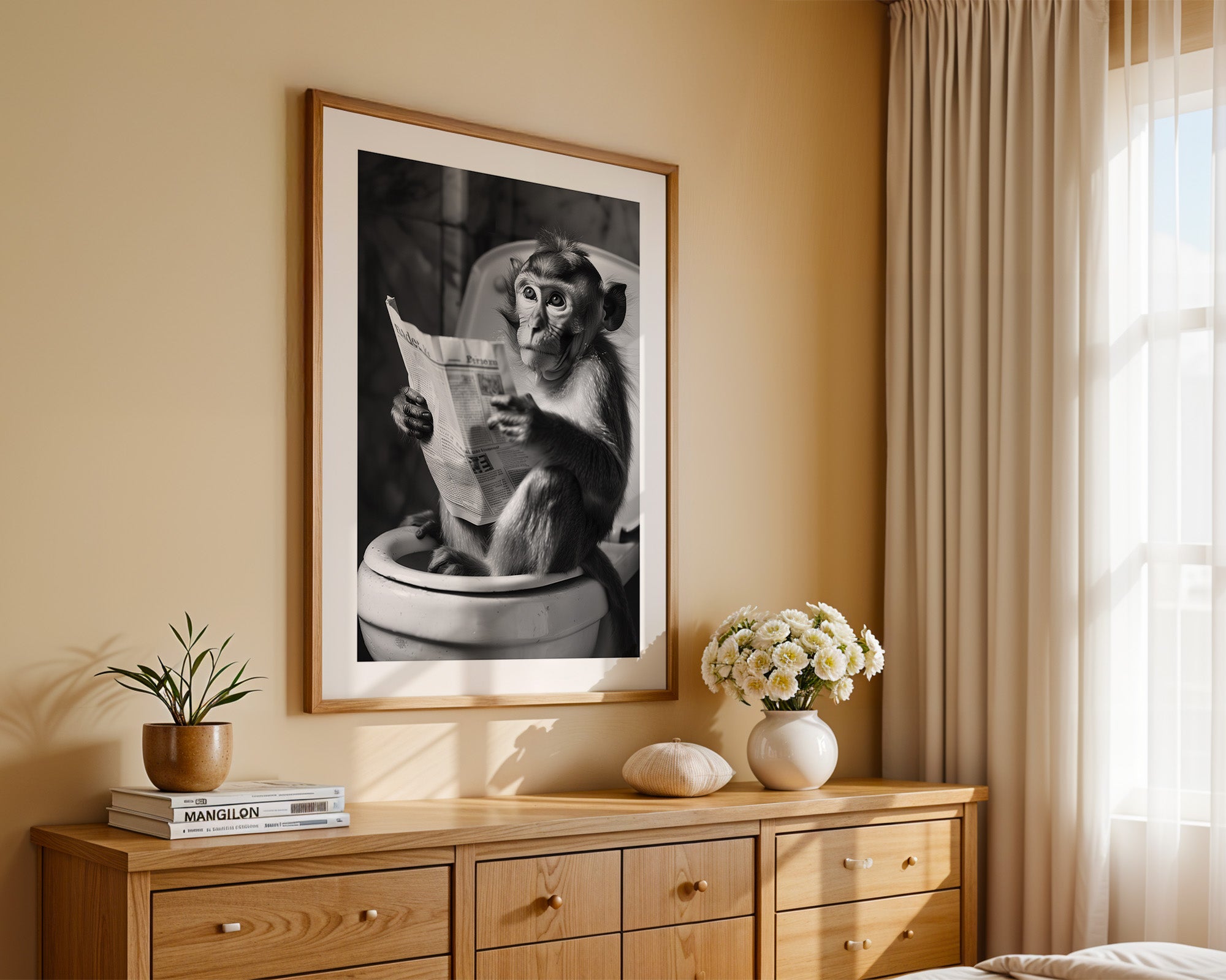 Affe Zeitung Toilettenszene