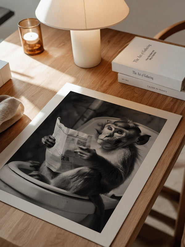 Affe Zeitung Toilettenszene