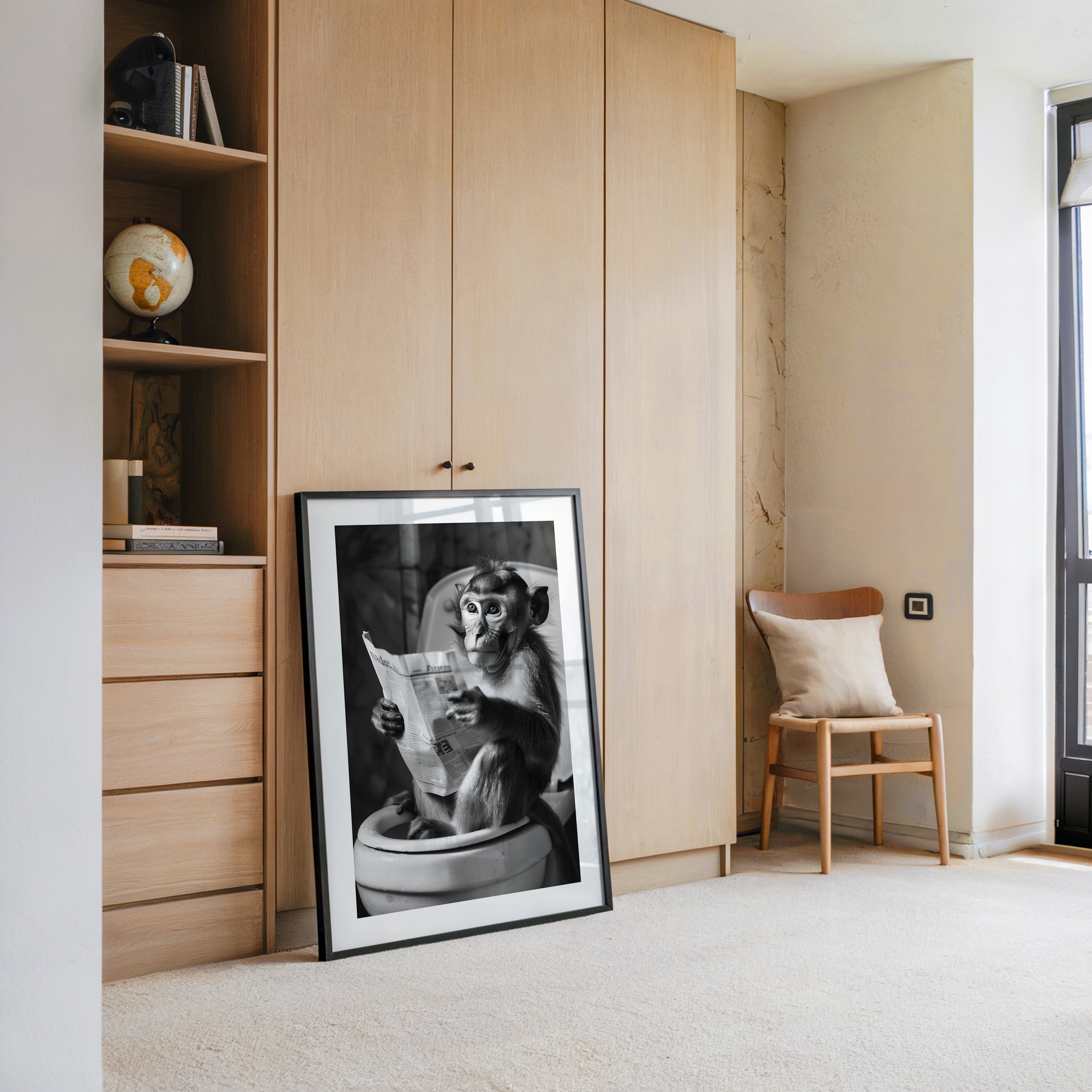 Affe Zeitung Toilettenszene