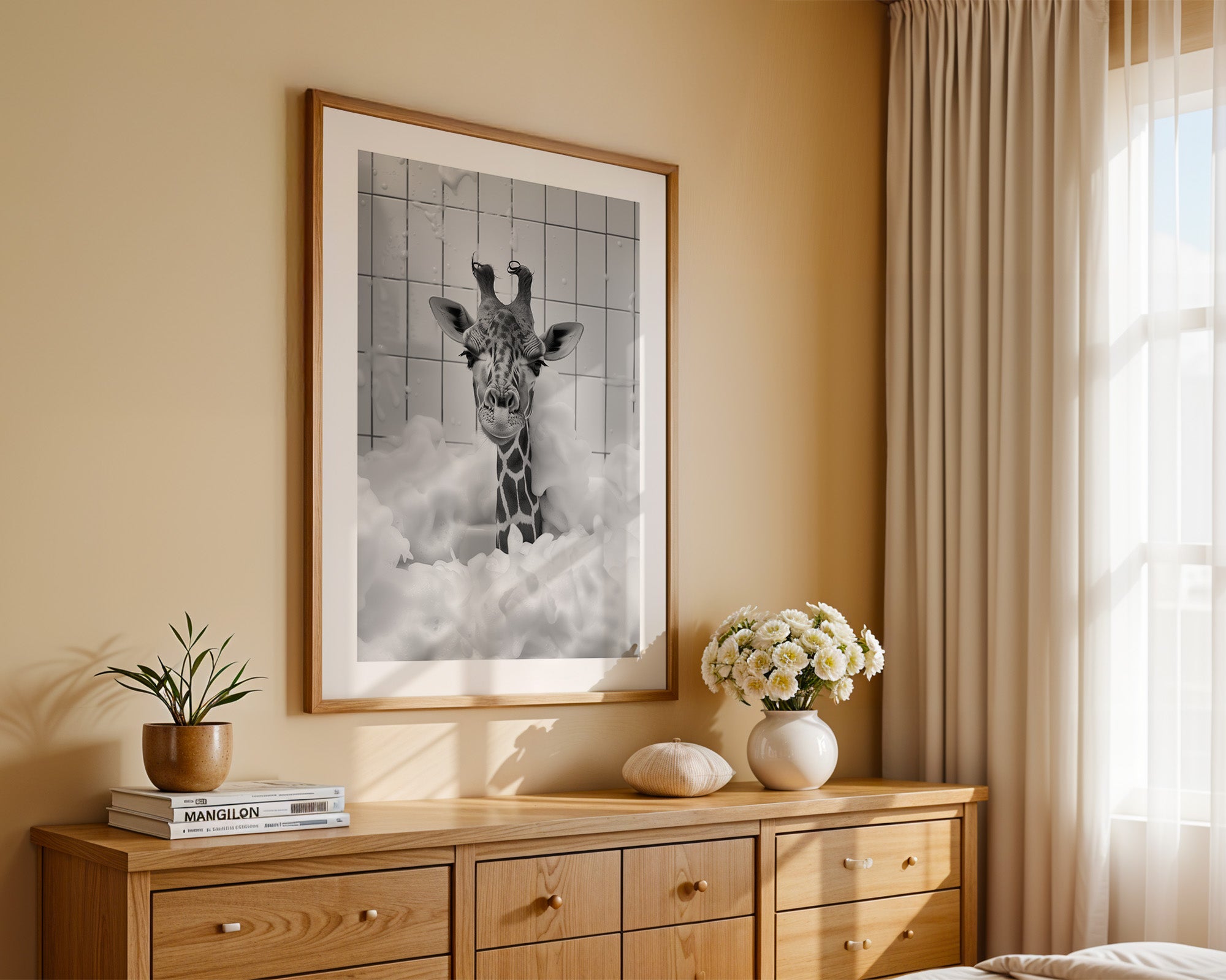 Giraffe Bad Schaumspektakel