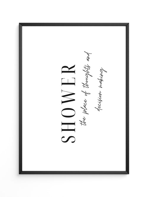 Shower Zitat modern