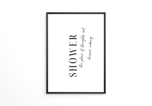 Shower Zitat modern