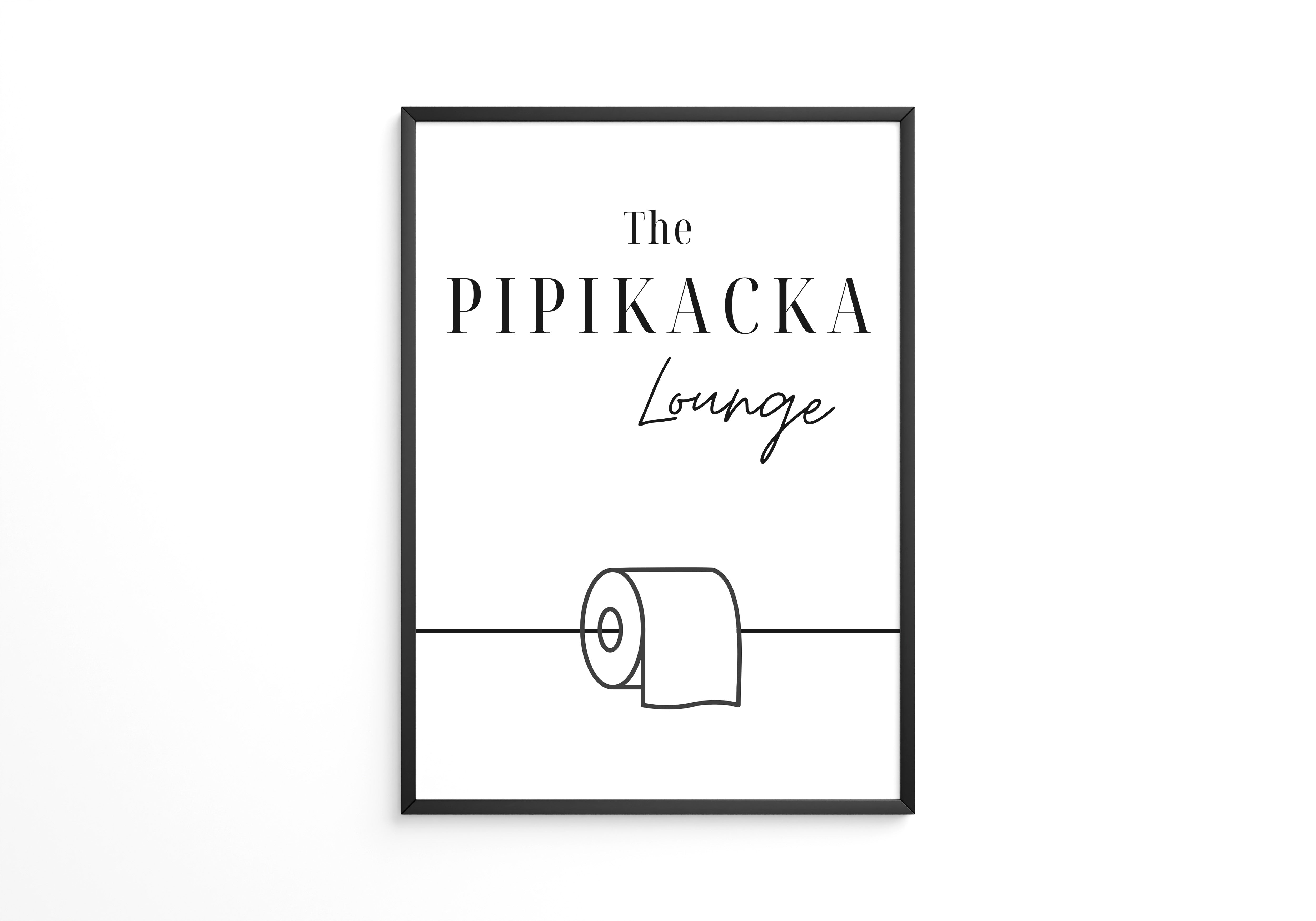 Toilettenpapier Minimalistisch Schwarzweiß