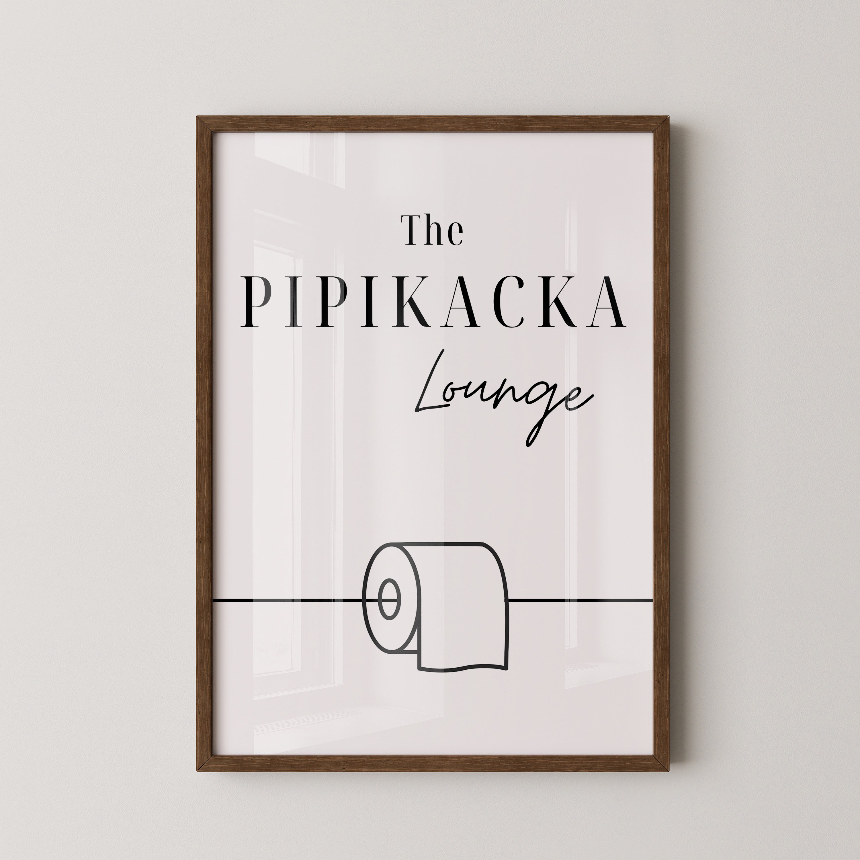 Toilettenpapier Minimalistisch Schwarzweiß