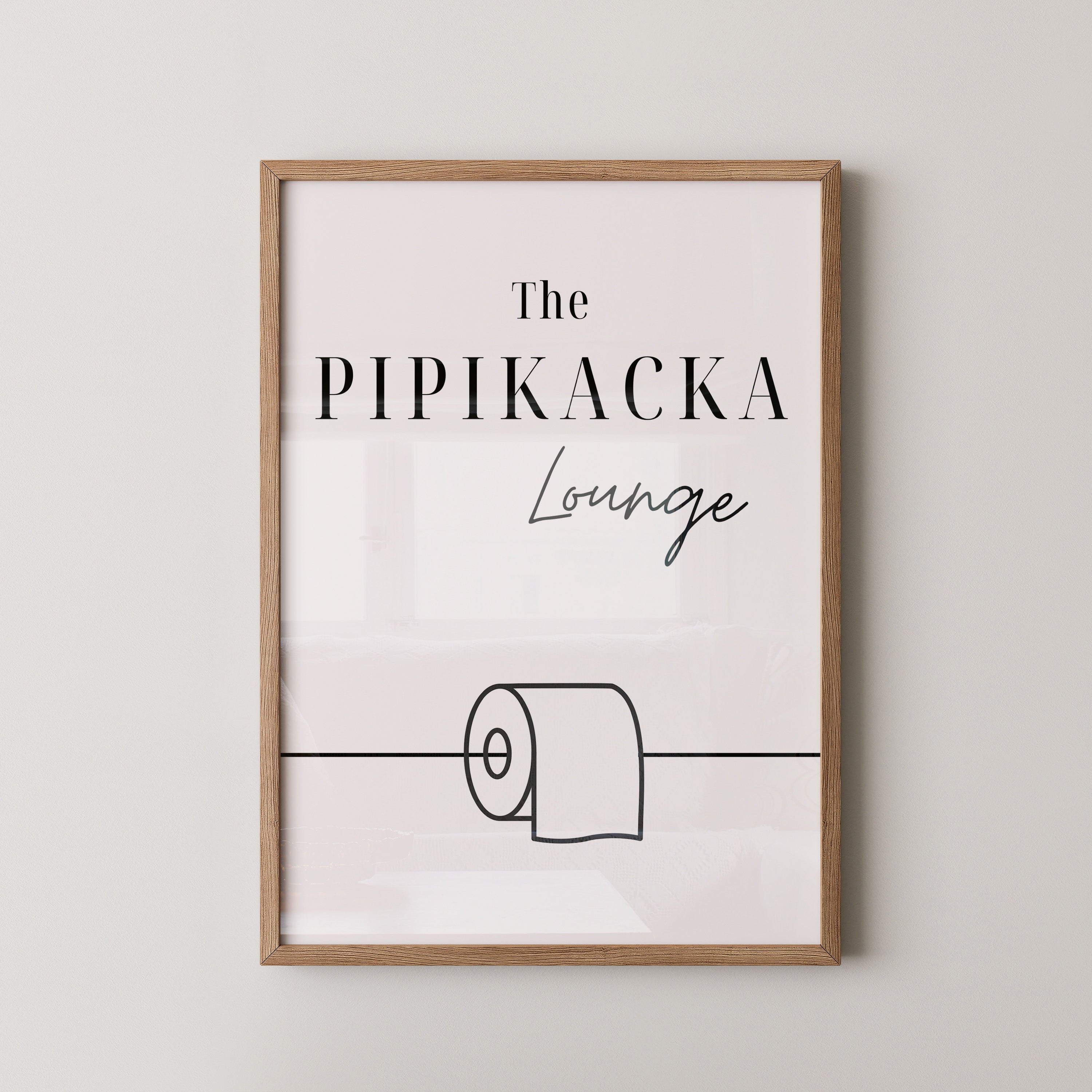 Toilettenpapier Minimalistisch Schwarzweiß