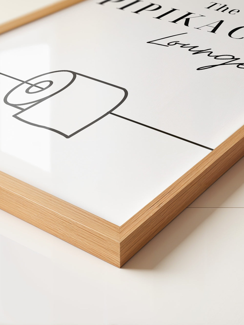 Toilettenpapier Minimalistisch Schwarzweiß