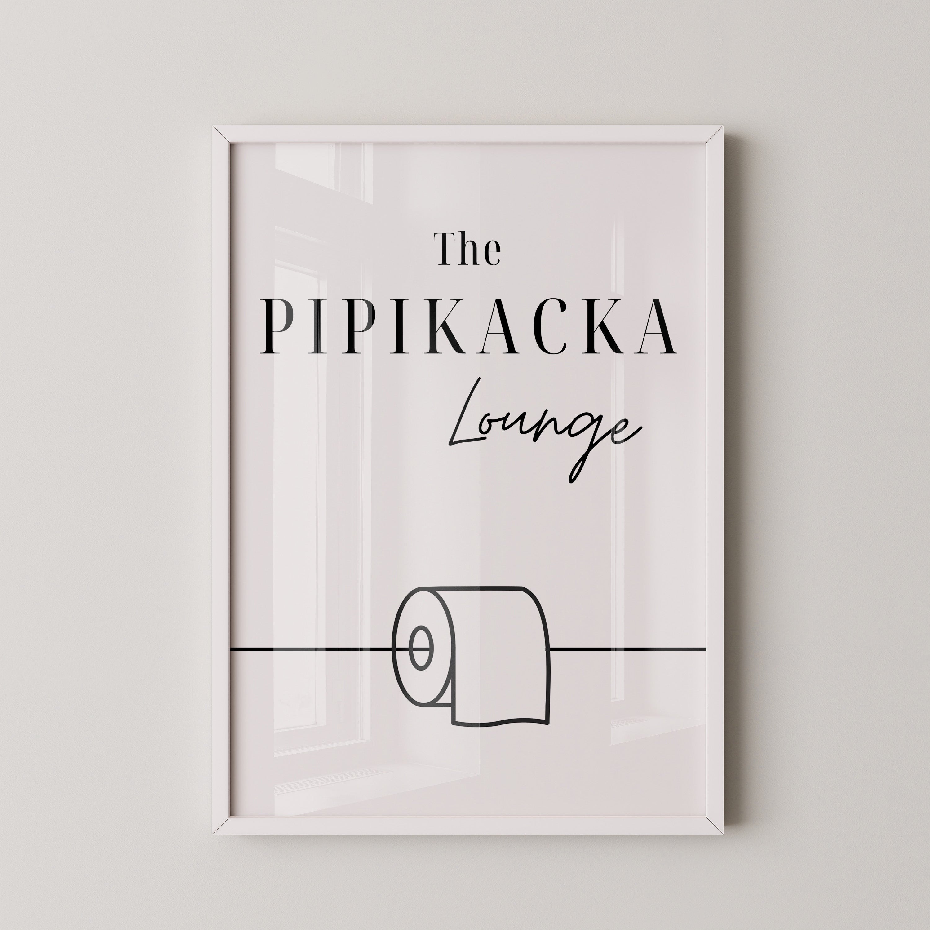 Toilettenpapier Minimalistisch Schwarzweiß