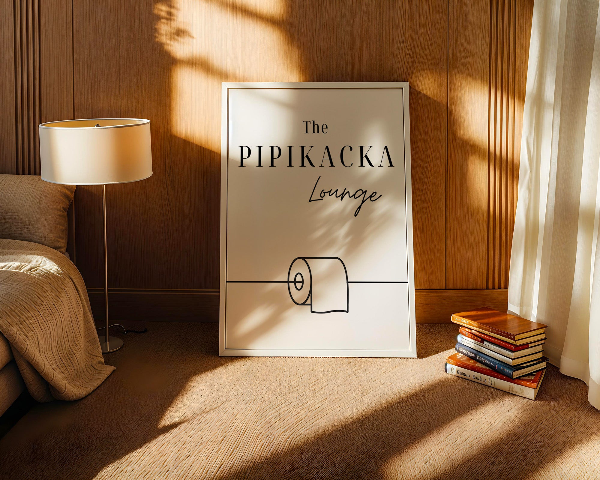 Toilettenpapier Minimalistisch Schwarzweiß