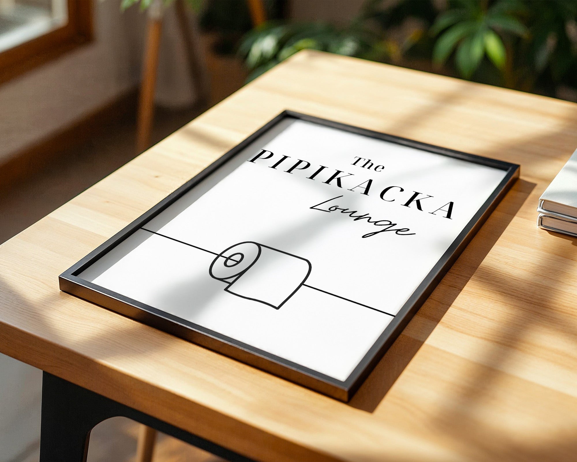 Toilettenpapier Minimalistisch Schwarzweiß