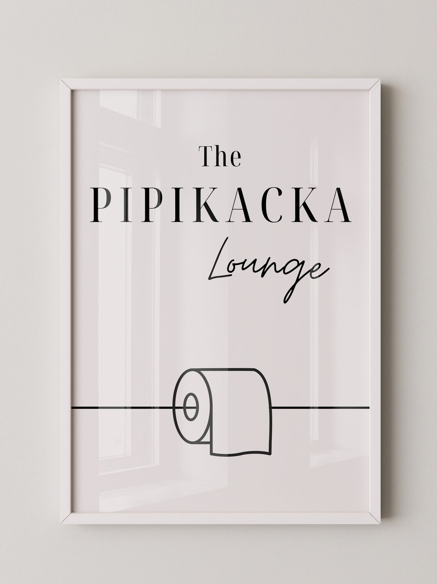 Toilettenpapier Minimalistisch Schwarzweiß