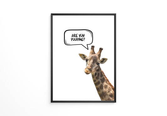Giraffe Sprechblase Humor