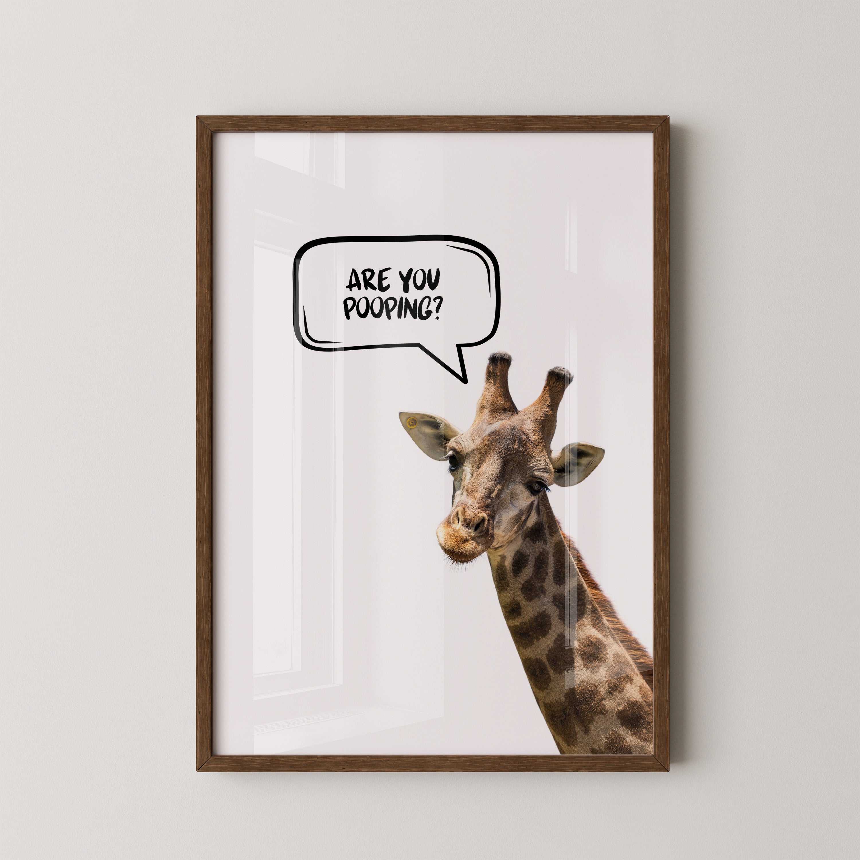 Giraffe Sprechblase Humor