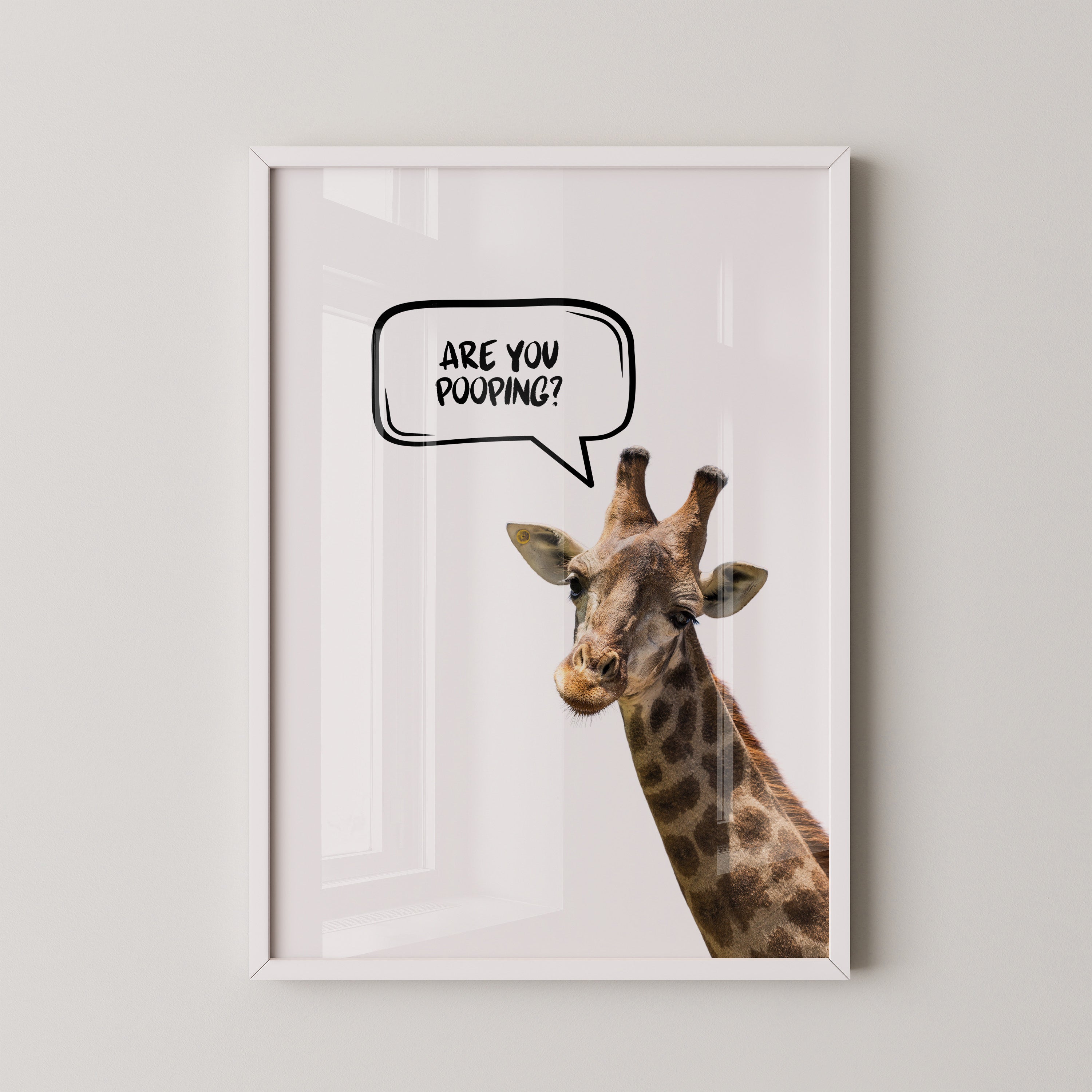 Giraffe Sprechblase Humor