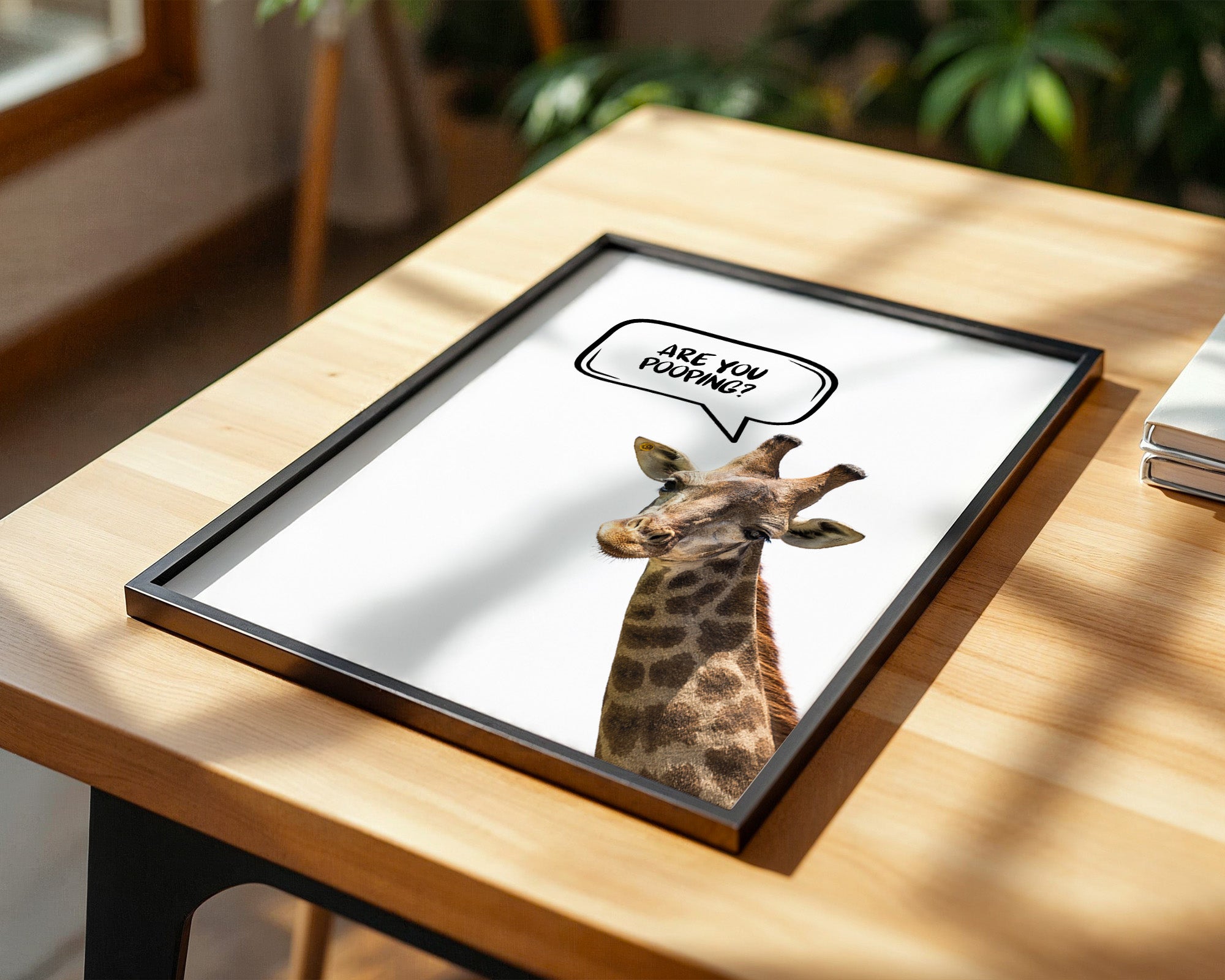 Giraffe Sprechblase Humor