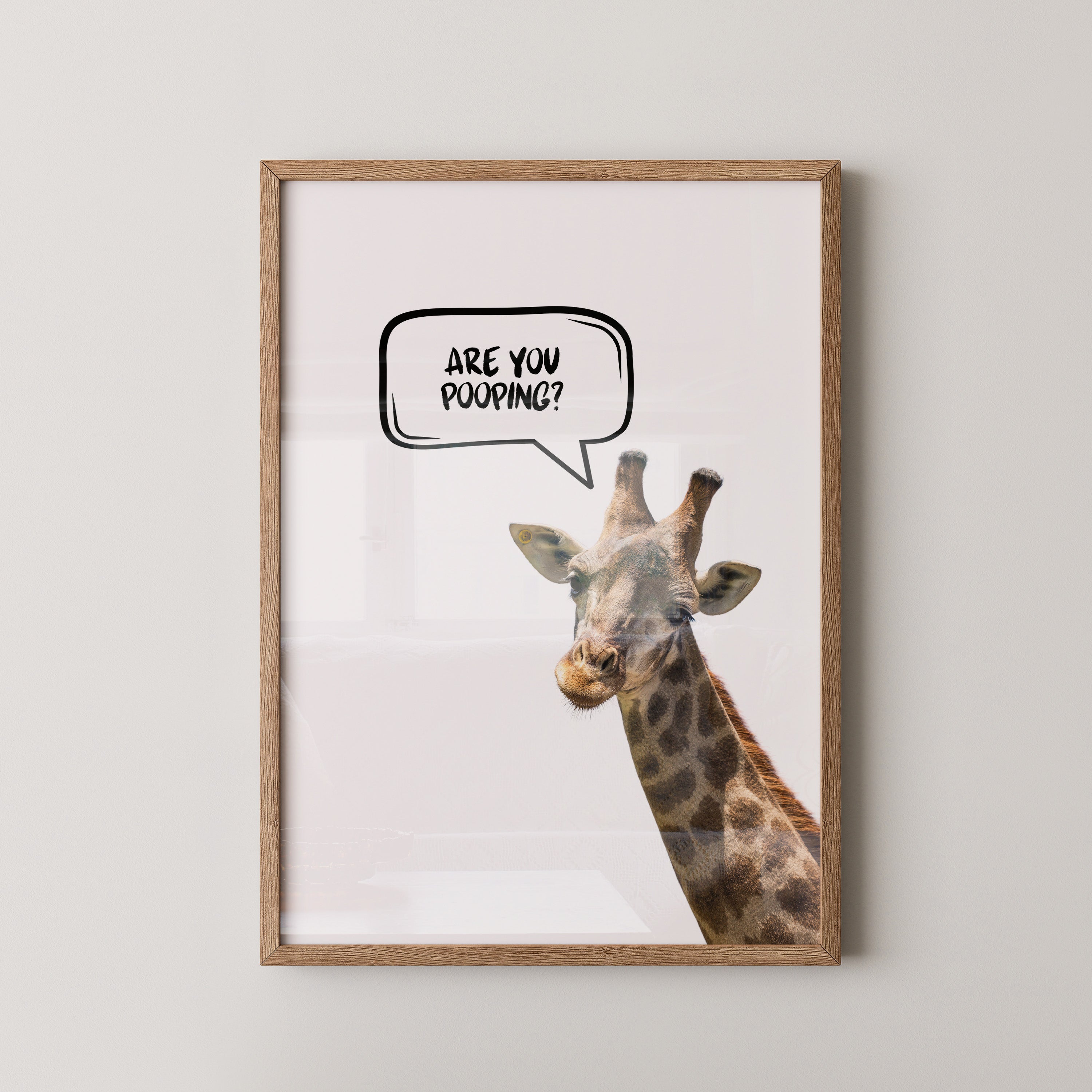 Giraffe Sprechblase Humor