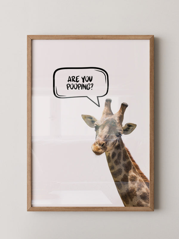 Giraffe Sprechblase Humor