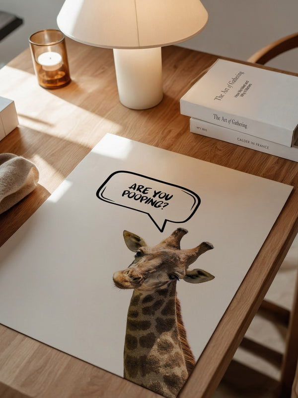 Giraffe Sprechblase Humor