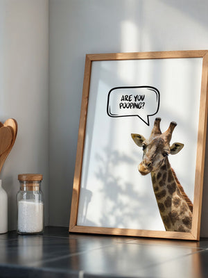 Giraffe Sprechblase Humor