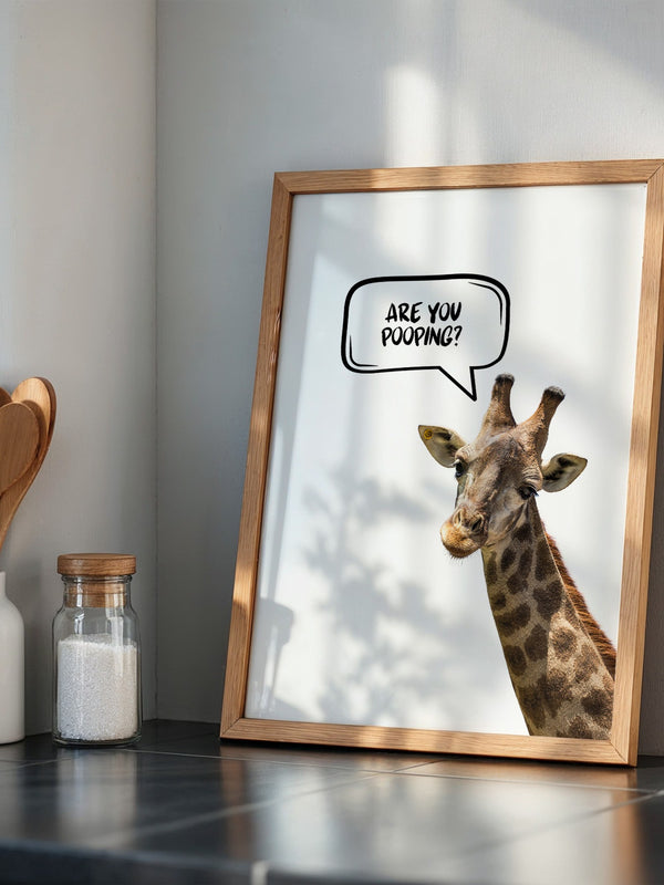 Giraffe Sprechblase Humor