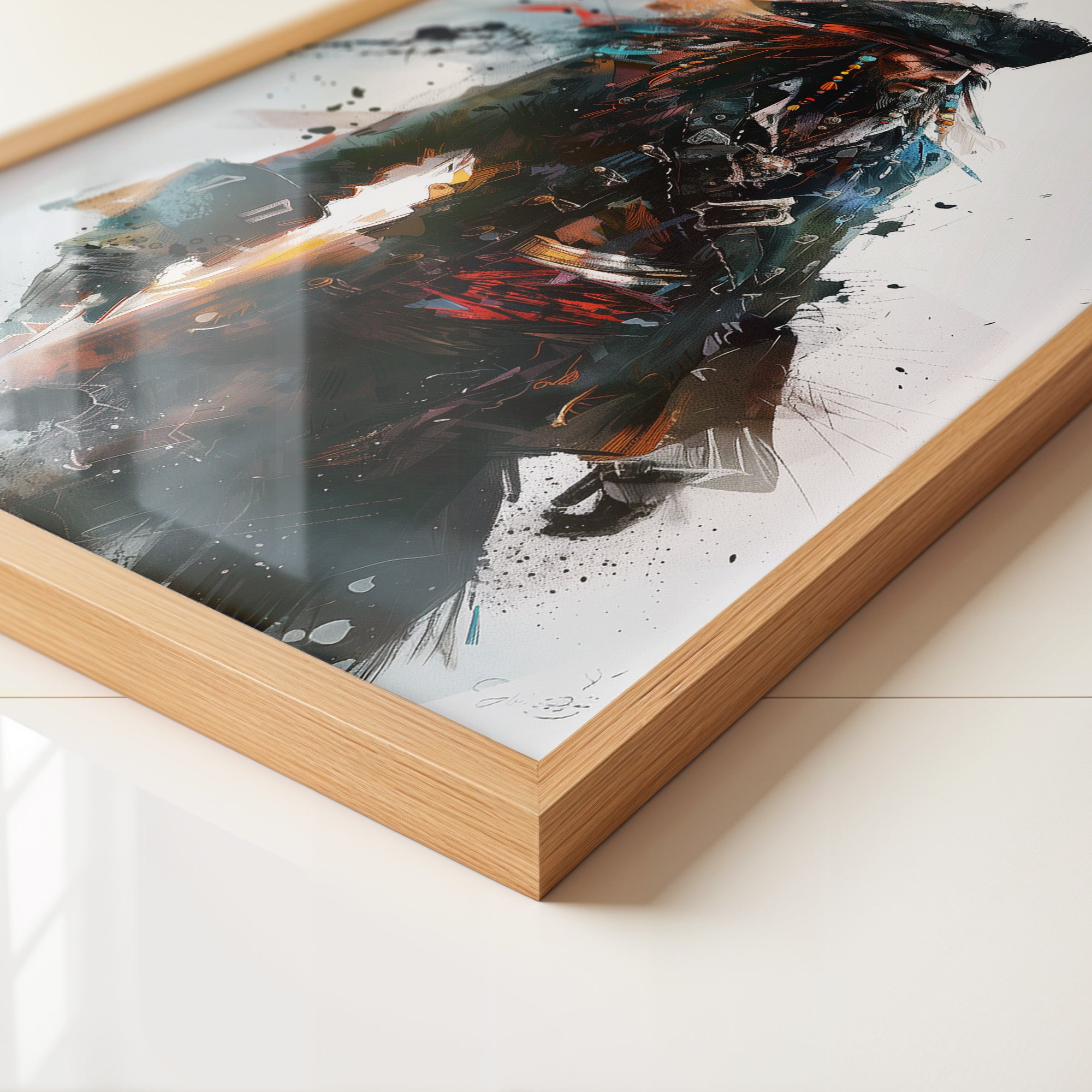 Piratenkapitän Aquarell Explosion