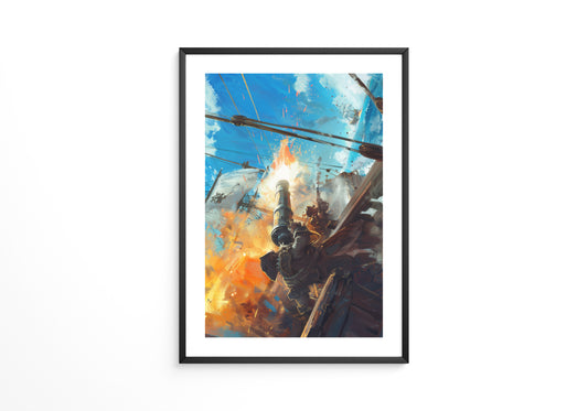 Piratenkanone Feuer Action