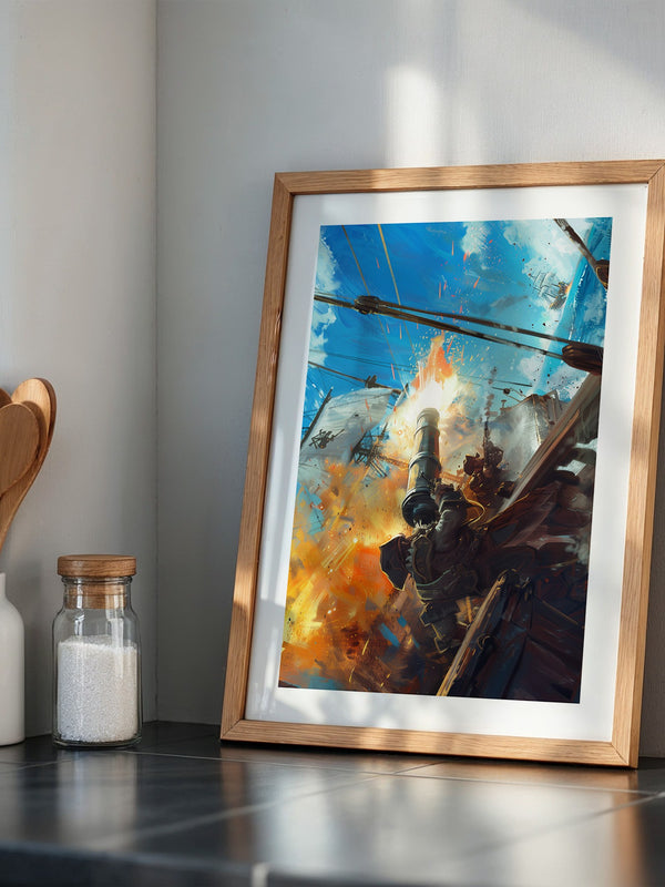 Piratenkanone Feuer Action