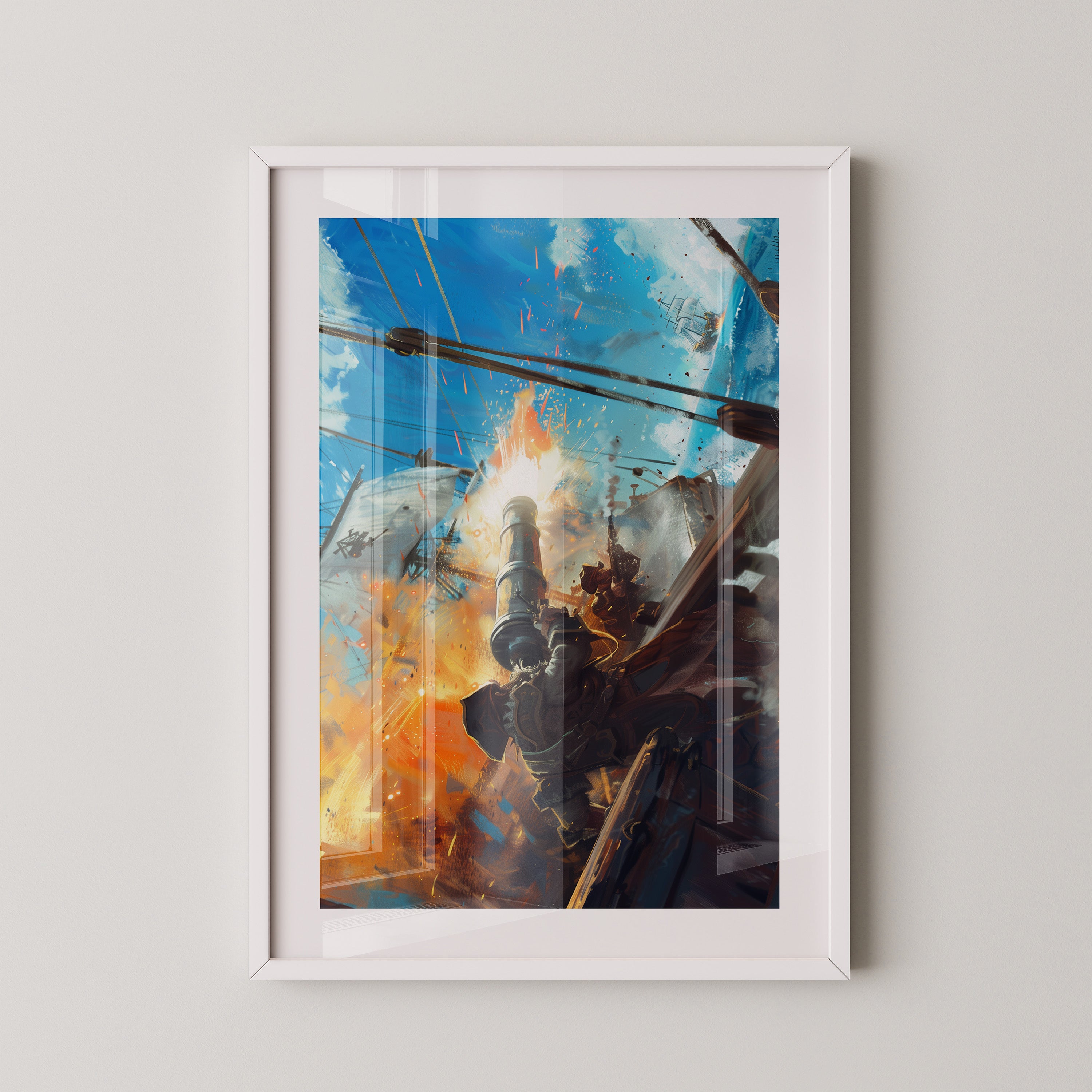 Piratenkanone Feuer Action