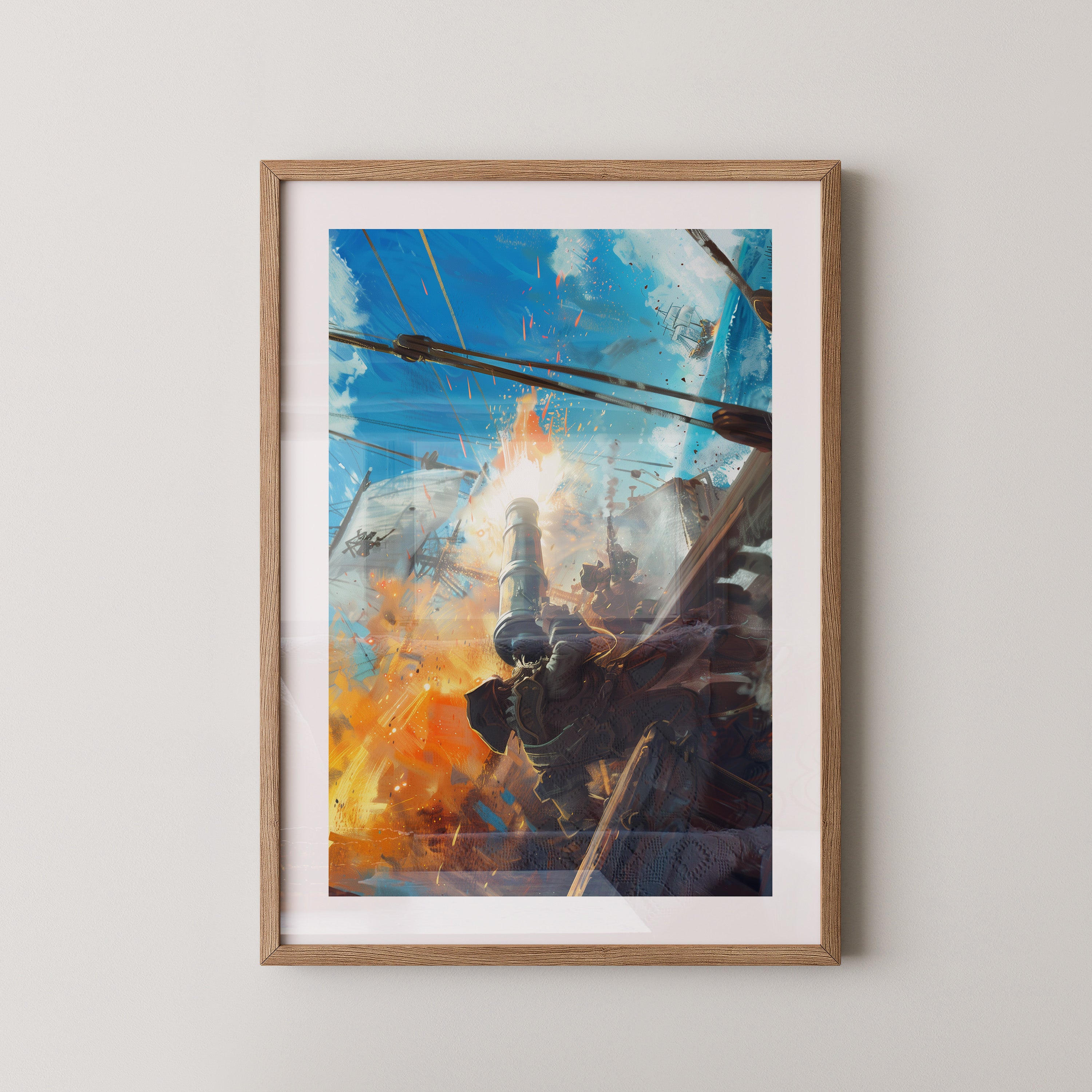 Piratenkanone Feuer Action