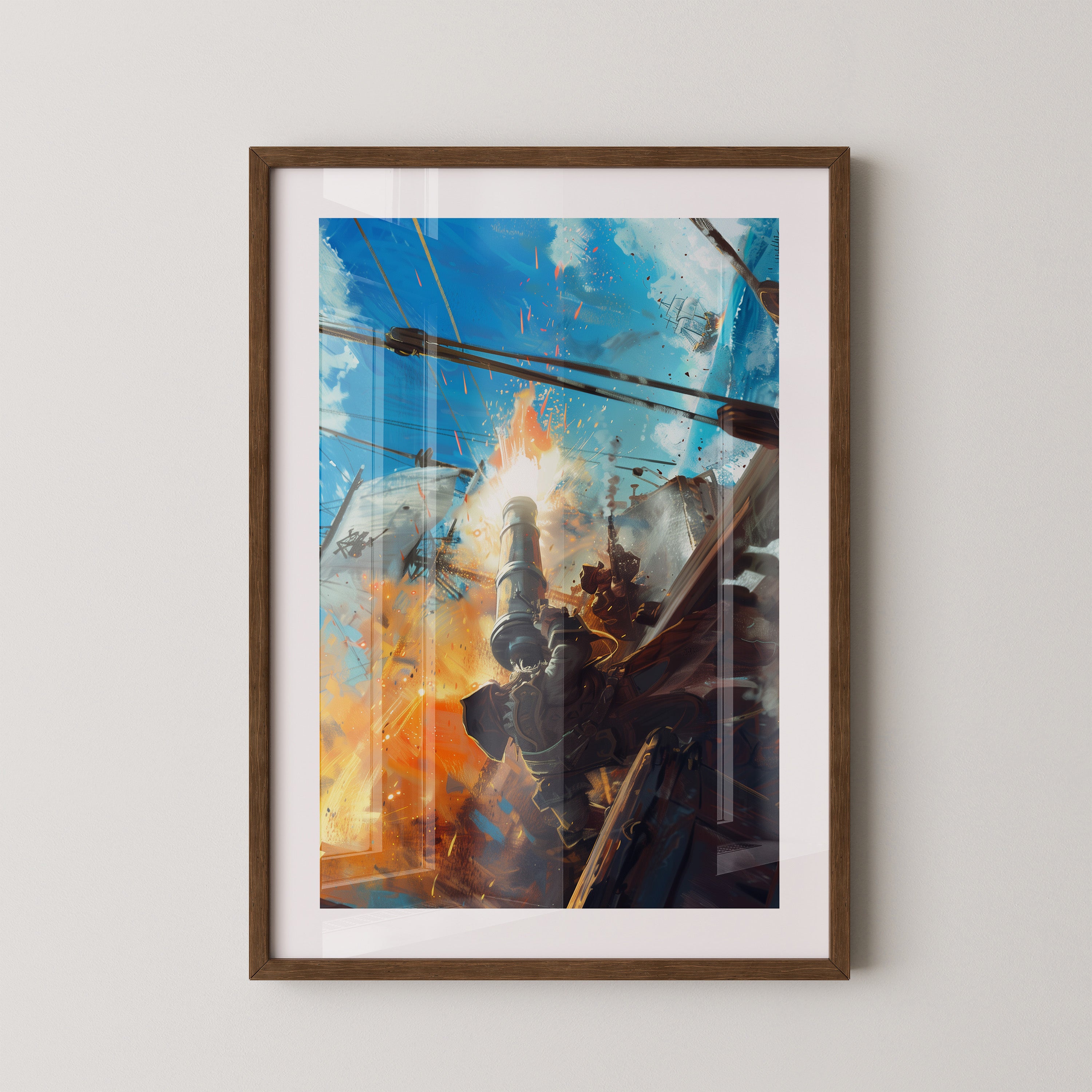 Piratenkanone Feuer Action