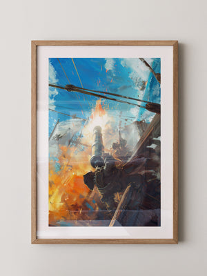 Piratenkanone Feuer Action