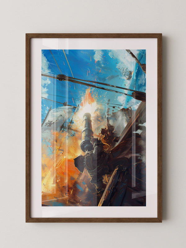 Piratenkanone Feuer Action