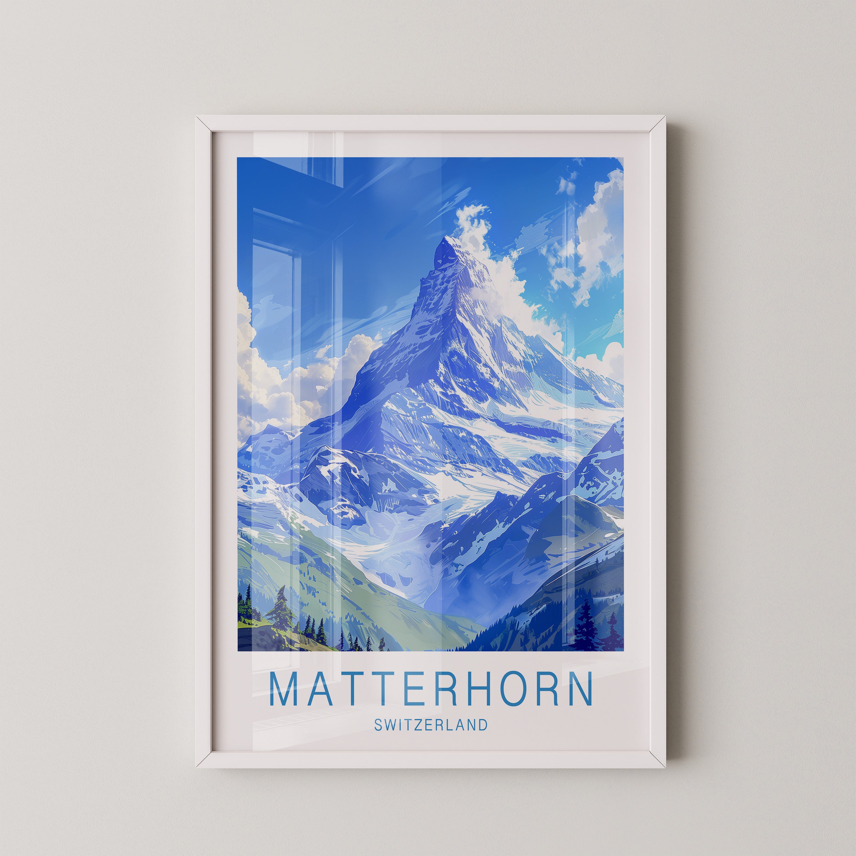 Matterhorn Berg Panorama Art