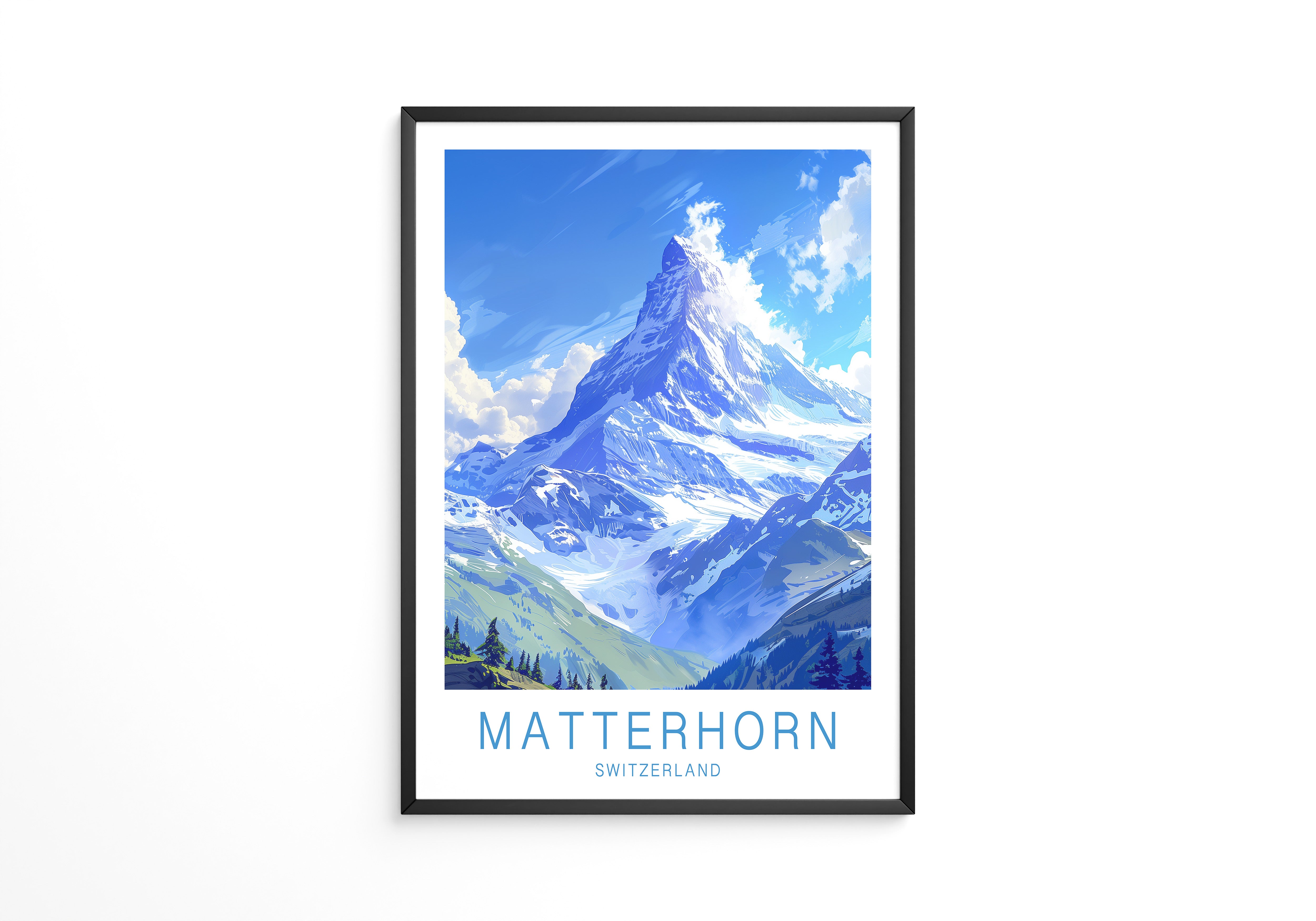 Matterhorn Berg Panorama Art