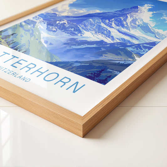 Matterhorn Berg Panorama Art