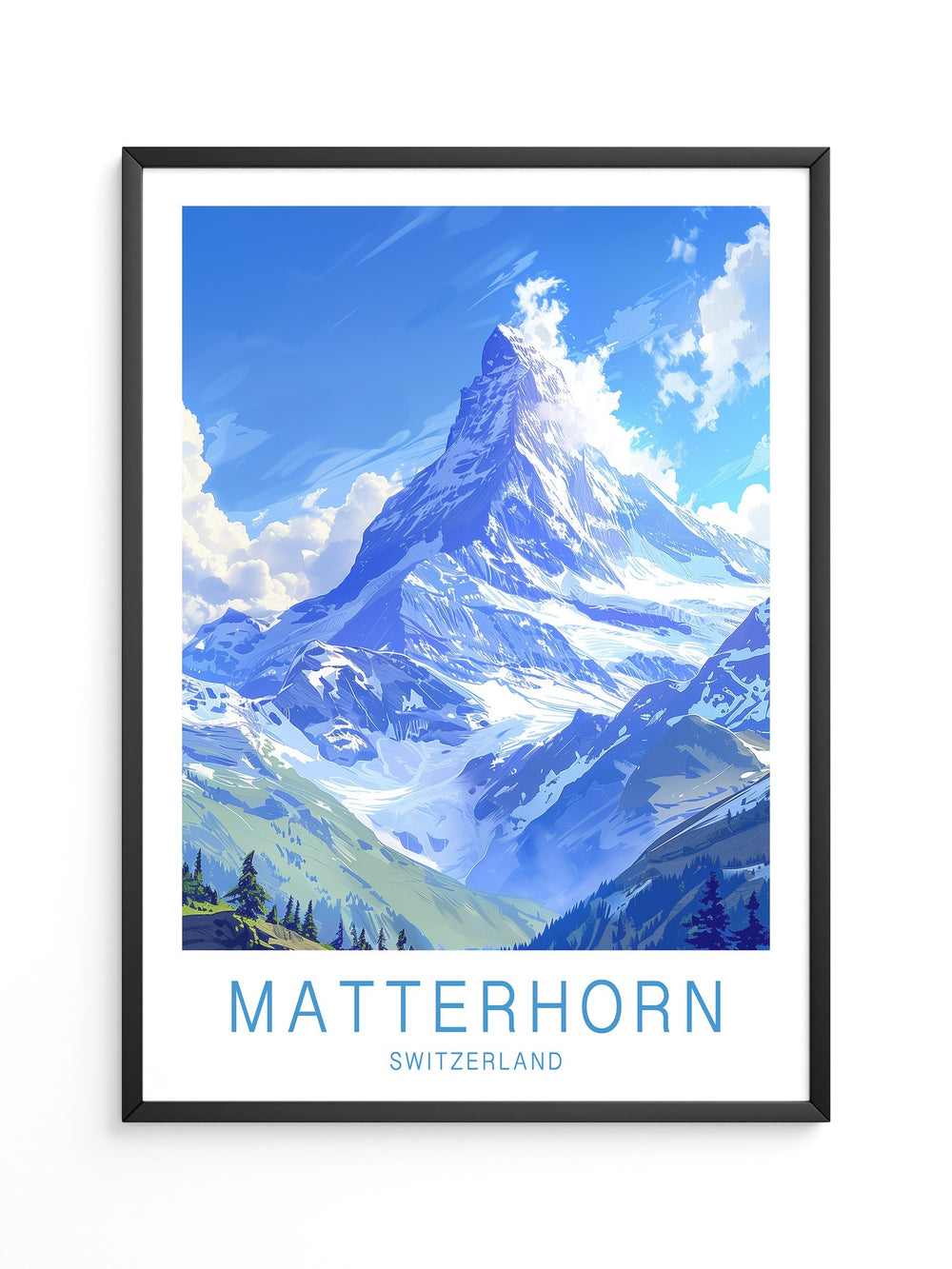 Matterhorn Berg Panorama Art