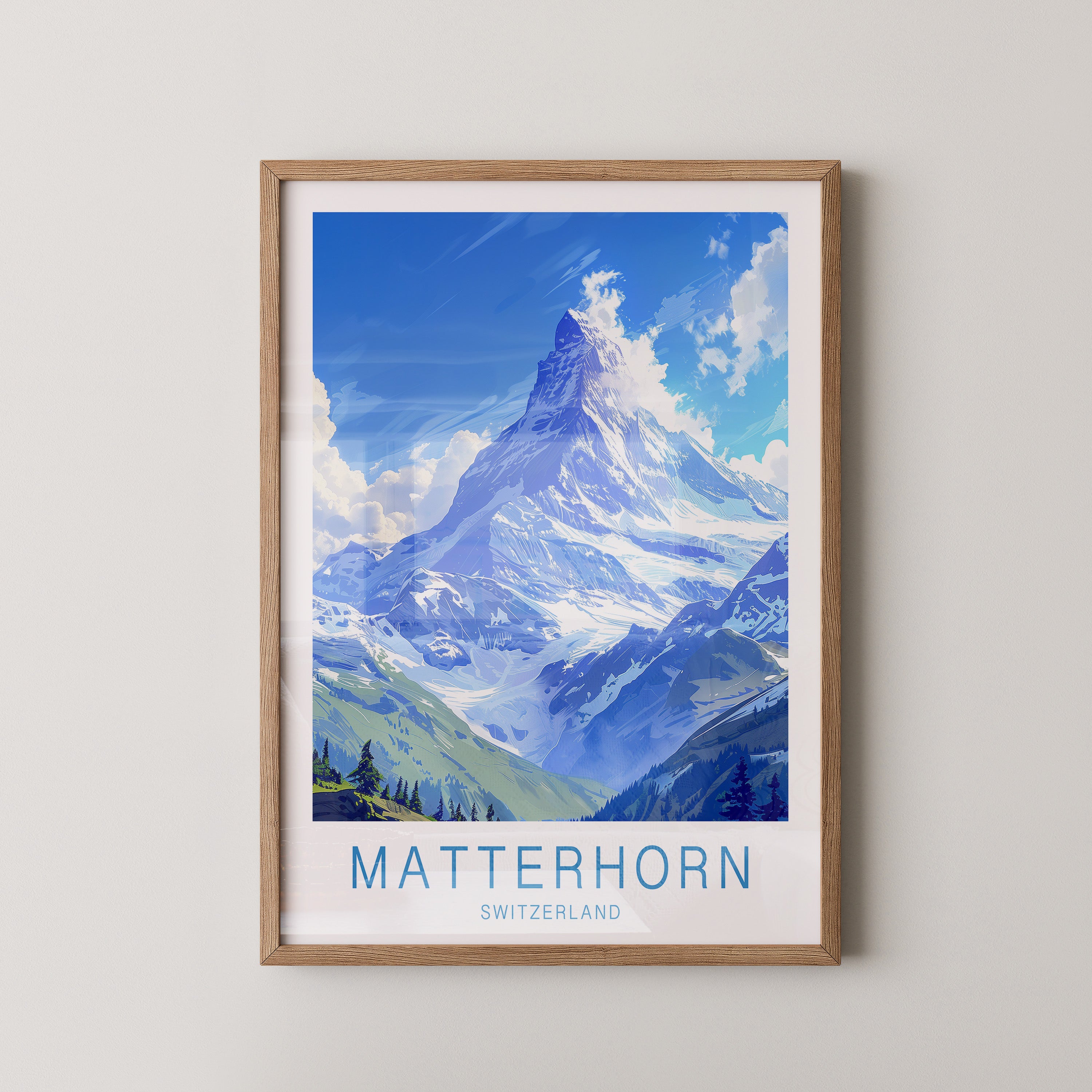 Matterhorn Berg Panorama Art