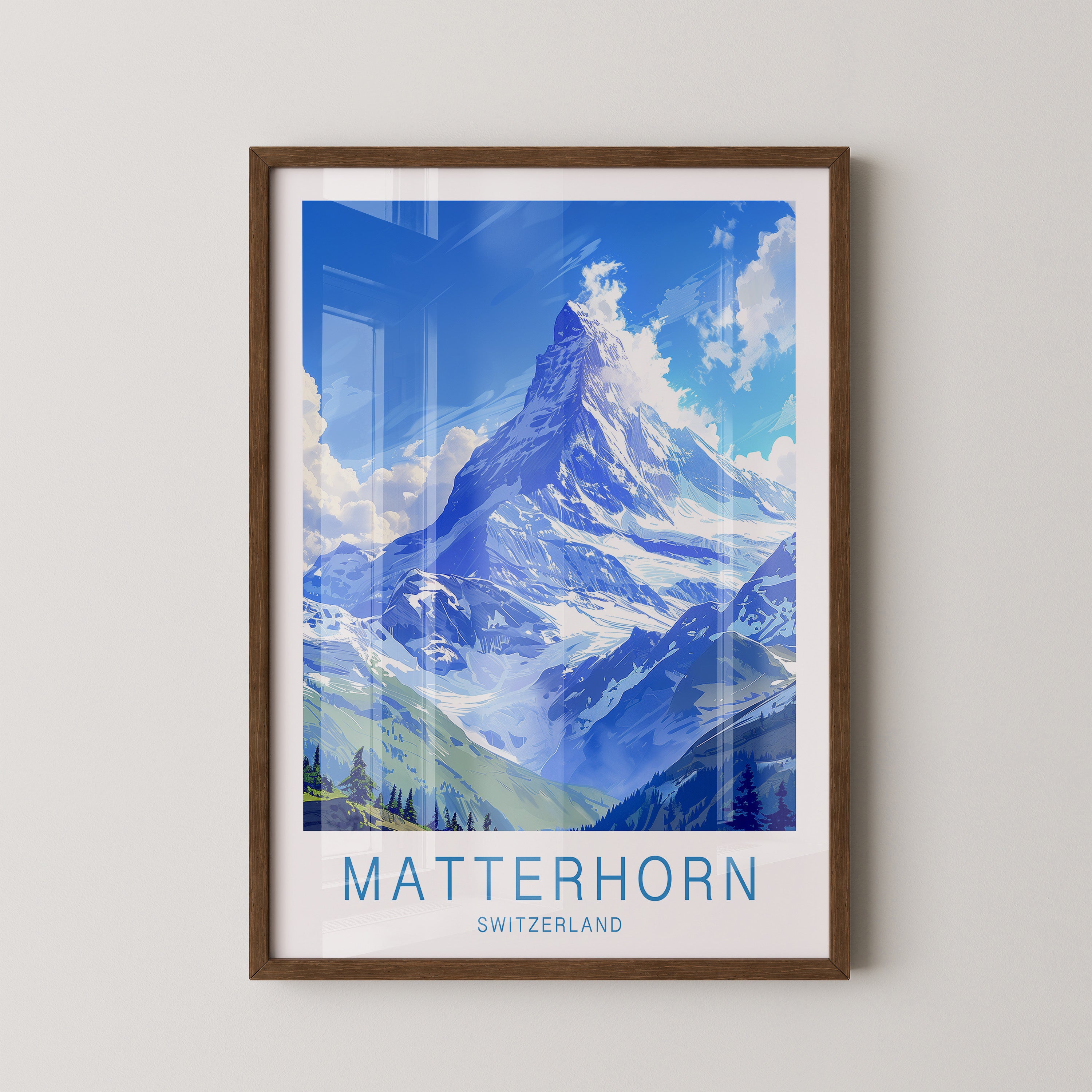 Matterhorn Berg Panorama Art
