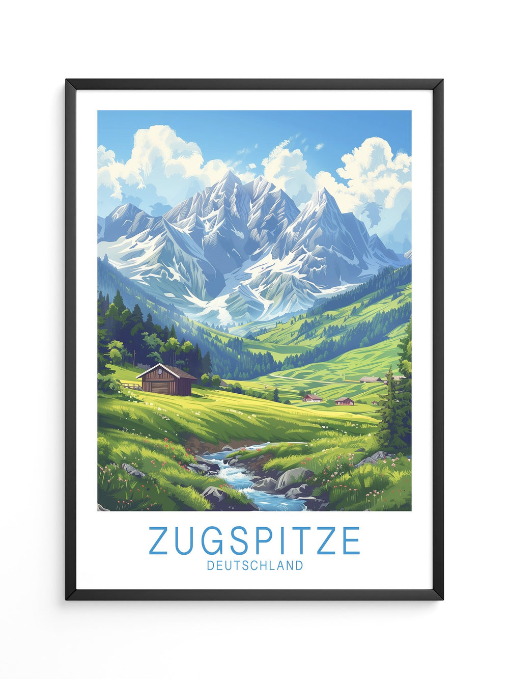 Zugspitze Idylle Berglandschaft