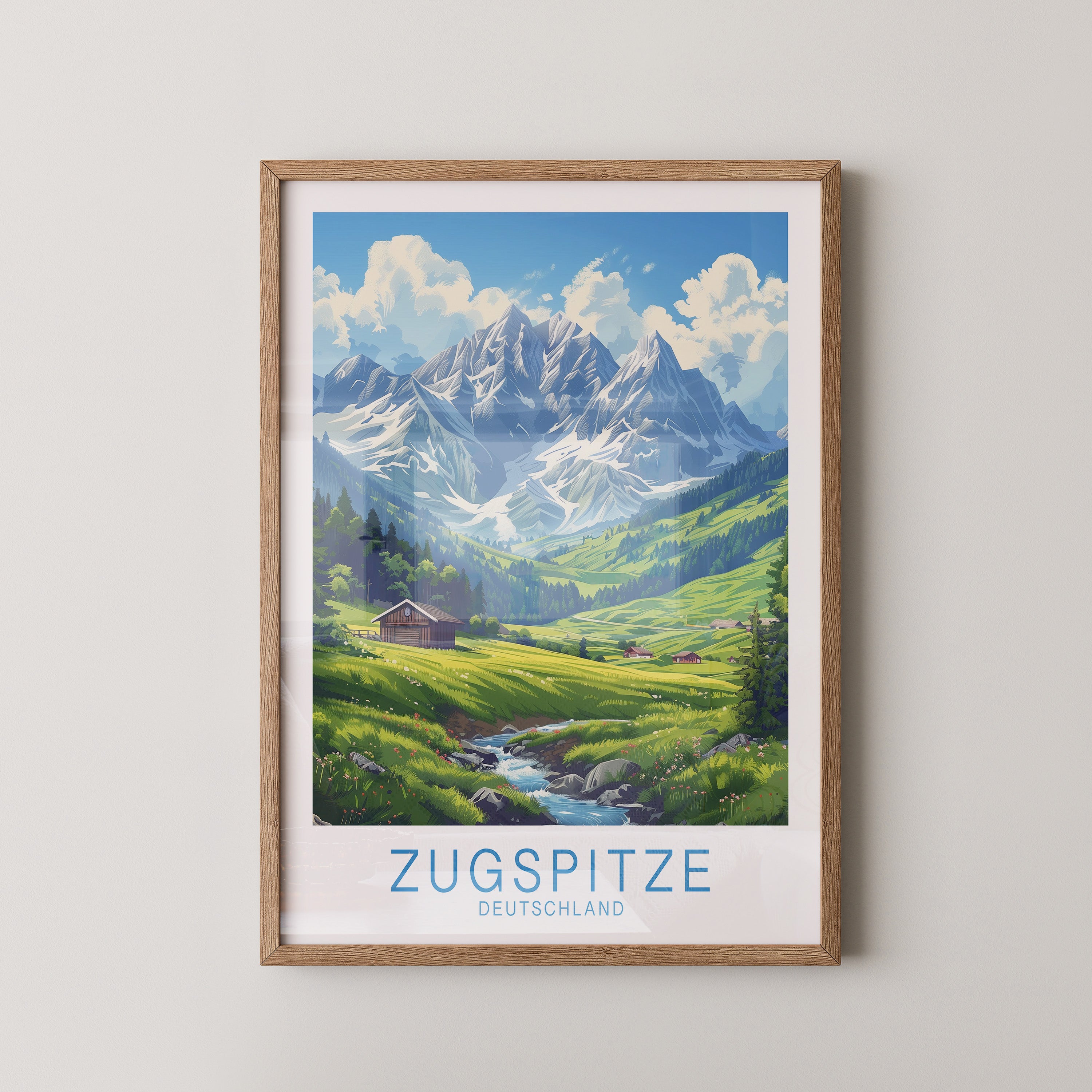 Zugspitze Idylle Berglandschaft