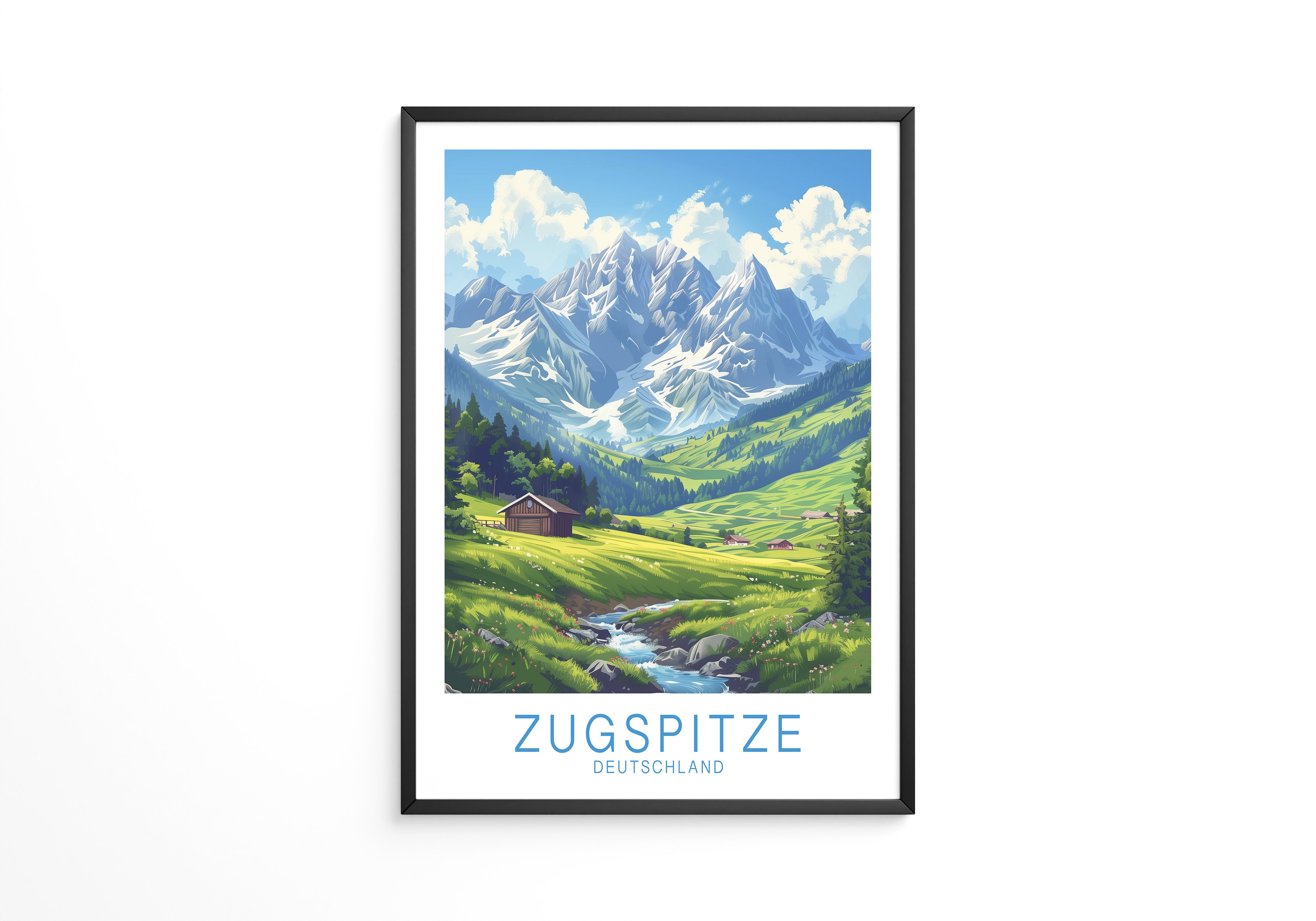 Zugspitze Idylle Berglandschaft