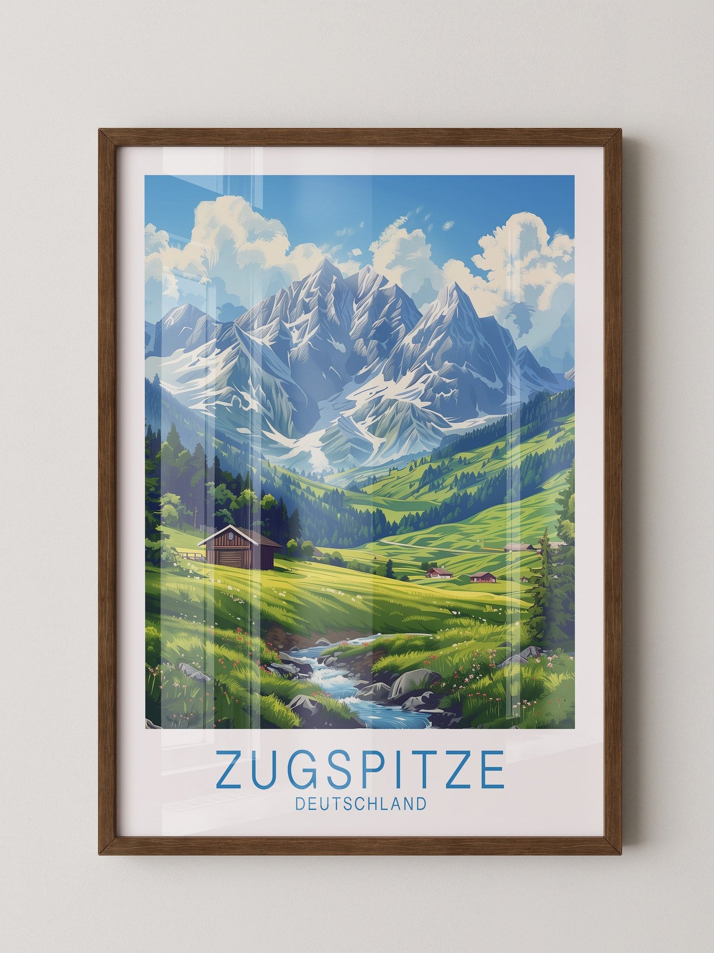Zugspitze Idylle Berglandschaft