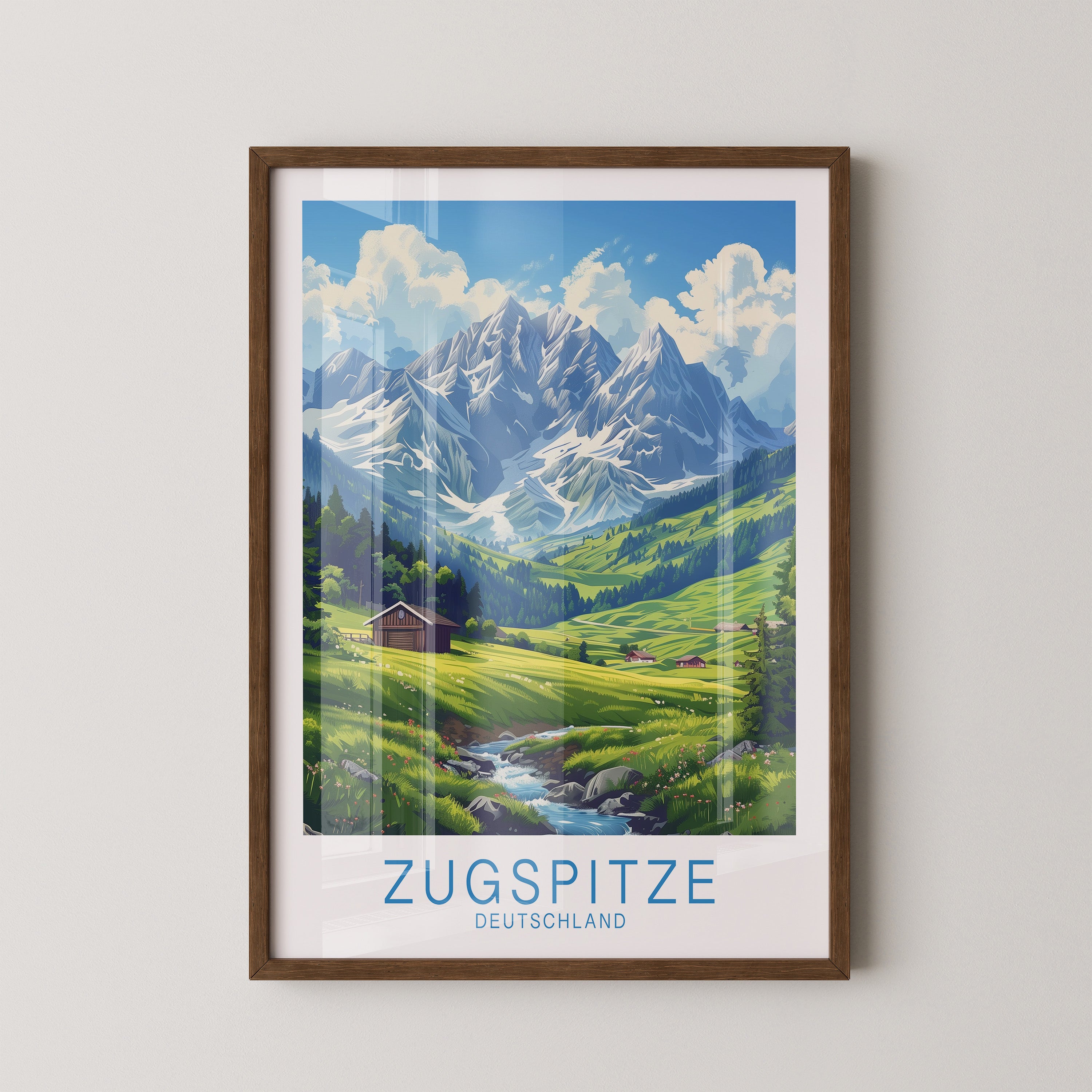 Zugspitze Idylle Berglandschaft