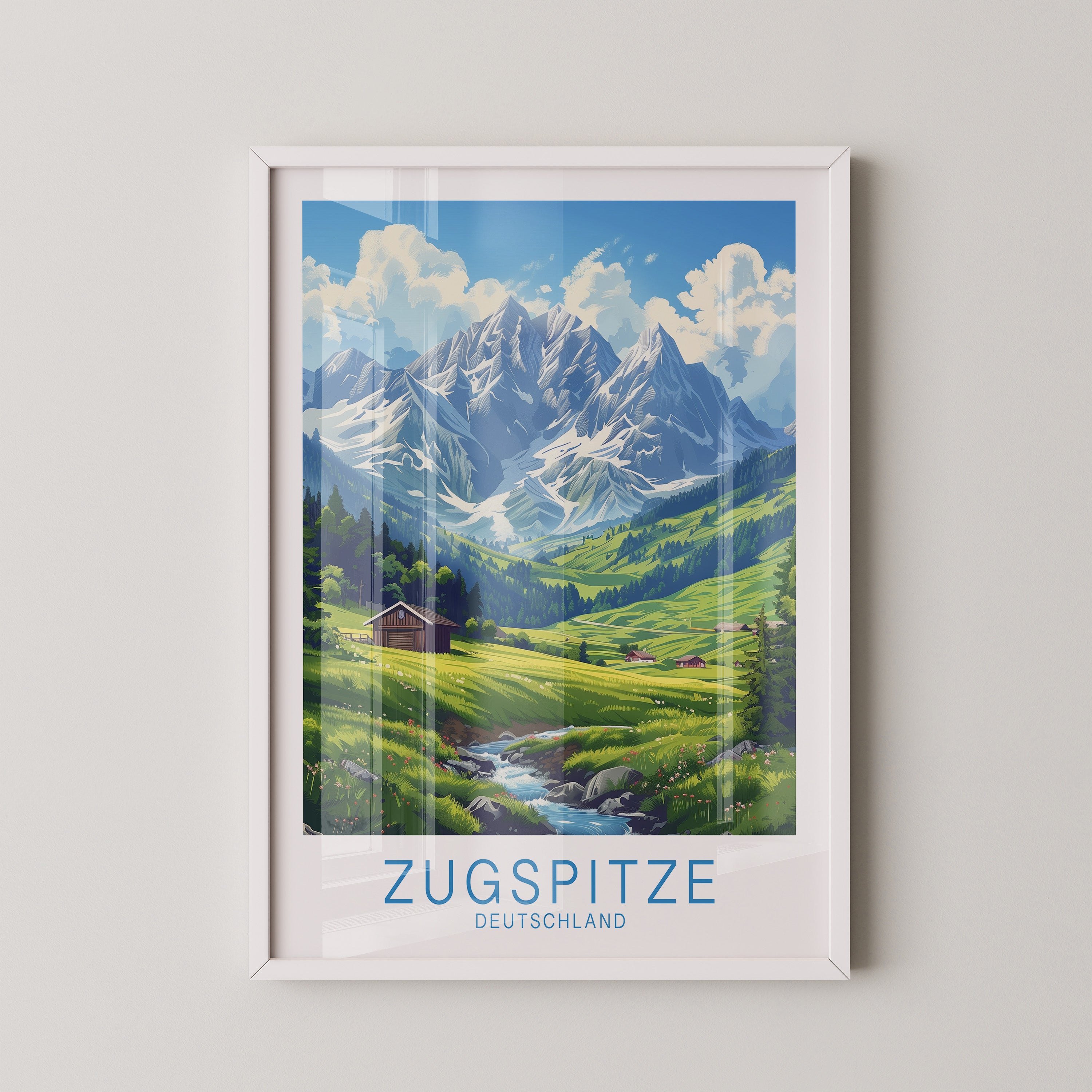 Zugspitze Idylle Berglandschaft