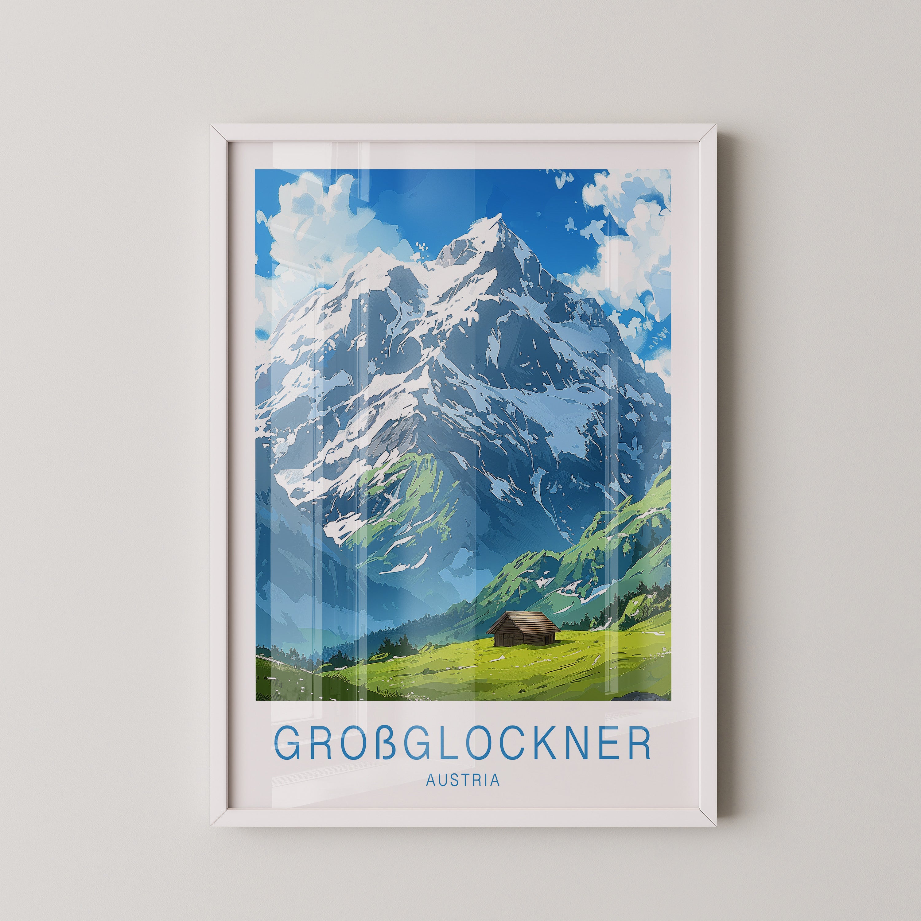 Großglockner Alpenlandschaft Malerei