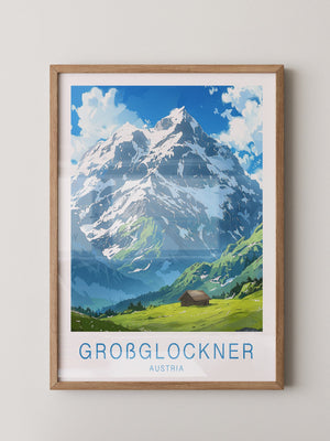 Großglockner Alpenlandschaft Malerei