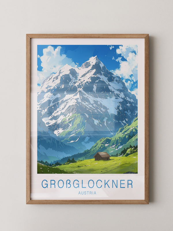 Großglockner Alpenlandschaft Malerei